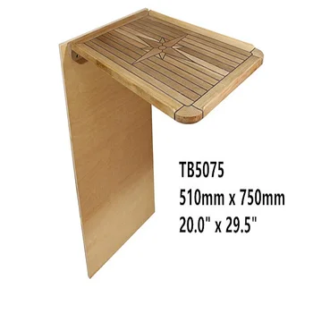 

510*750mm Balcony Folding Teak Table Top Nautic Star with Table Support Marine Boat RV TB5075