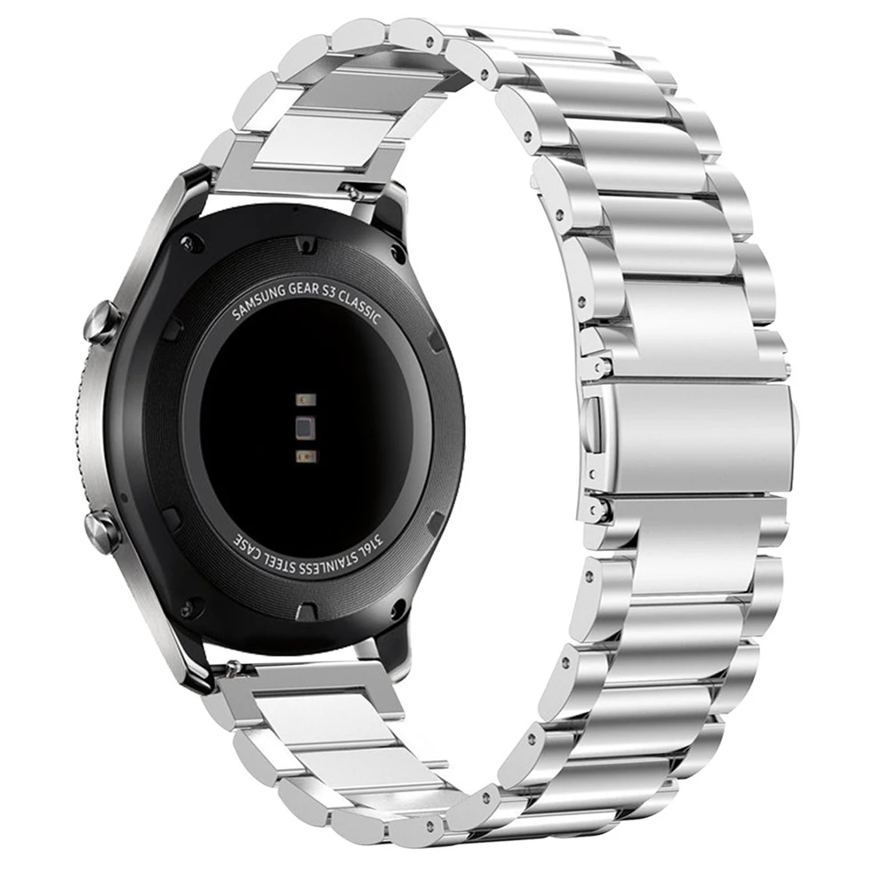 silver Correa для huawei watch gt 2 ремешок 20 мм 22 мм pulseira для amazfit bip/samsung galaxy watch/gear s3/active 2 band браслет на запястье - Цвет ремешка: silver