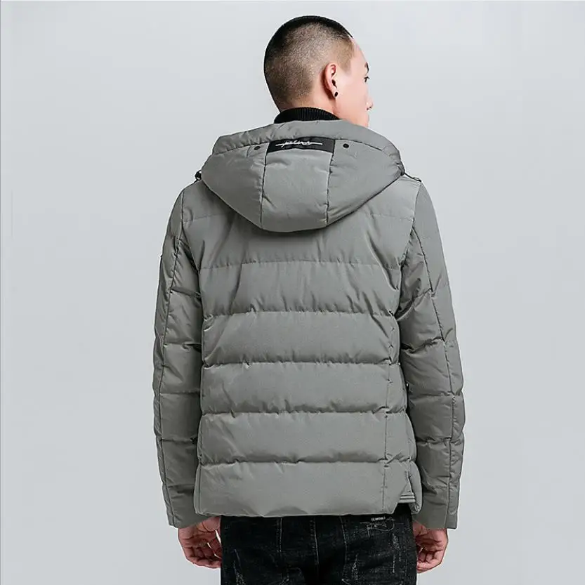 Winter men coat new style short down cotton-padded jacket hooded fashion Wadded youth casual thick warm Windproof Outerwear