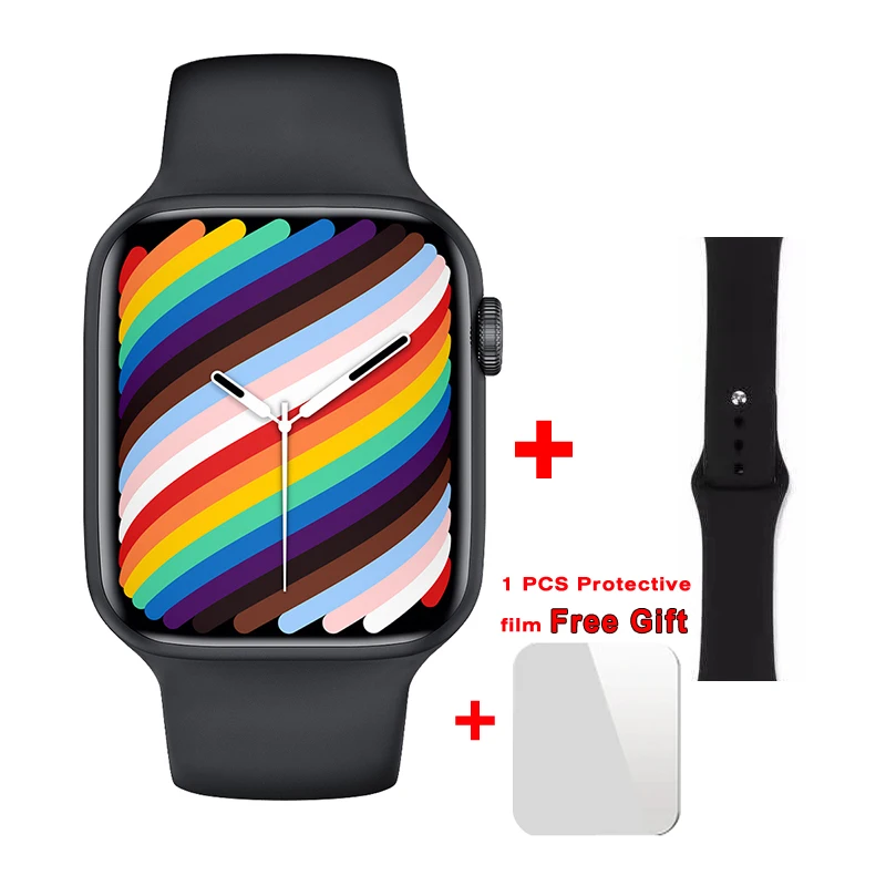 Original iwo W27 Max Smart Watch Two Button 45mm Series 7 Wireless Charger Bluetooth Call IP68 Waterproof Password Smartwatch 