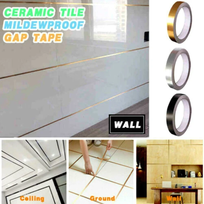 Ceramic Tile Mildewproof Gap Tape Self-adhesive Kitchen Seam Sticker Mildew
