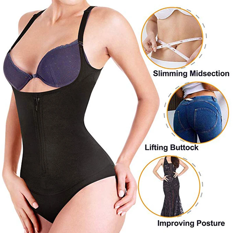 Fajas Reductoras Colombianas Latex Body Shaper Levanta Cola Post Parto Surgery Girdle Slimming Corset UnderBust Waist Trainer US