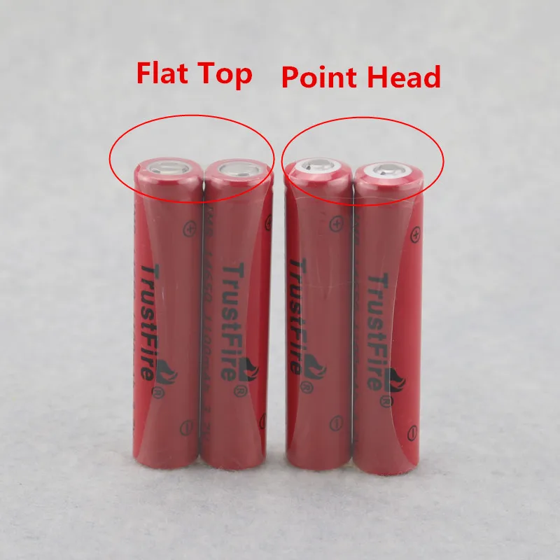 

2pcs/lot TrustFire IMR 14650 1100mah 3.7V High Drain Power Battery Output 5A For E-cigarette Remote Control Toys Batteries