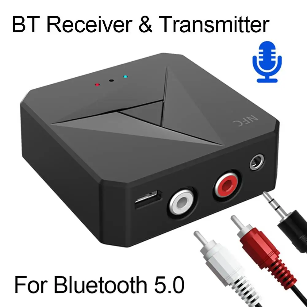 2 в 1 Bluetooth 5 0 приемная Передача автомобиля 3.5AUX RCA телефон NFC адаптер|Адаптеры AC/DC| |