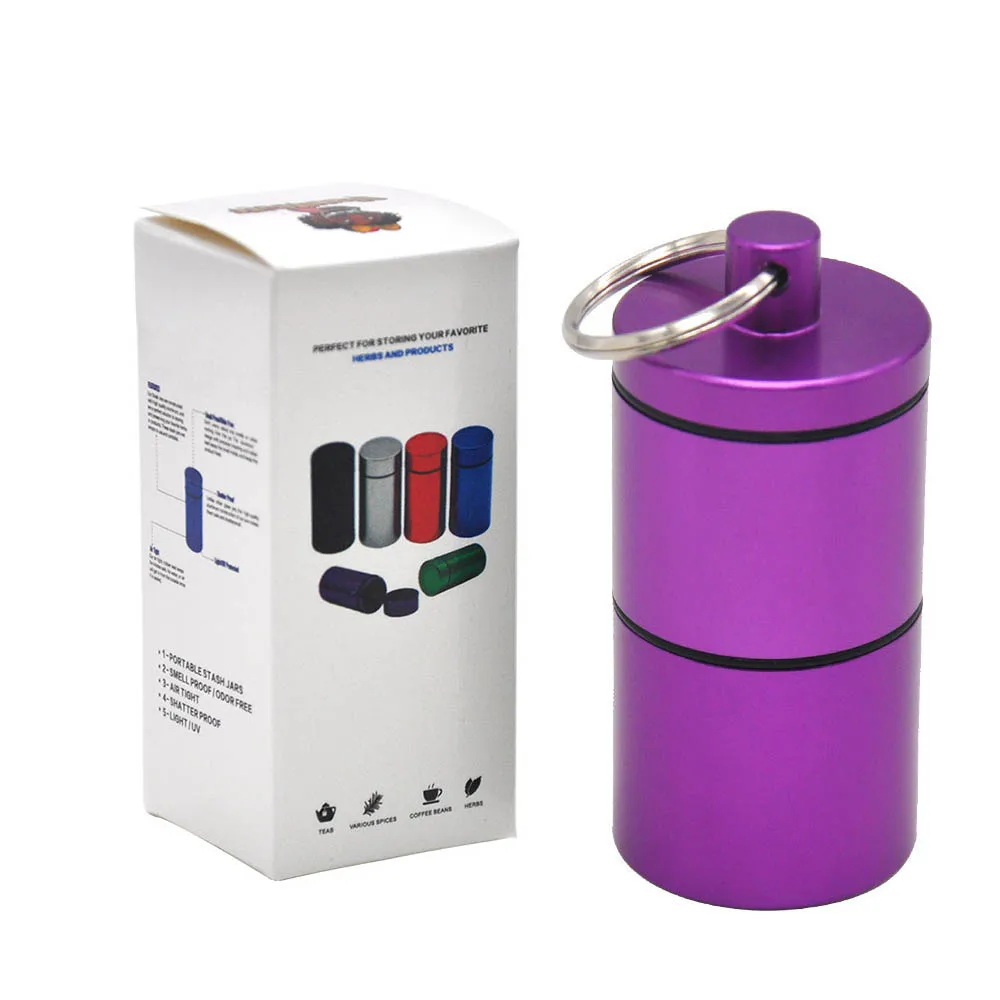 HORNET Stash Jar-герметичный, устойчивый к запаху алюминиевый контейнер для специй с 2 слоями, чехол для табака "вы можете собрать его самостоятельно" - Цвет: YH033-HP-Zi