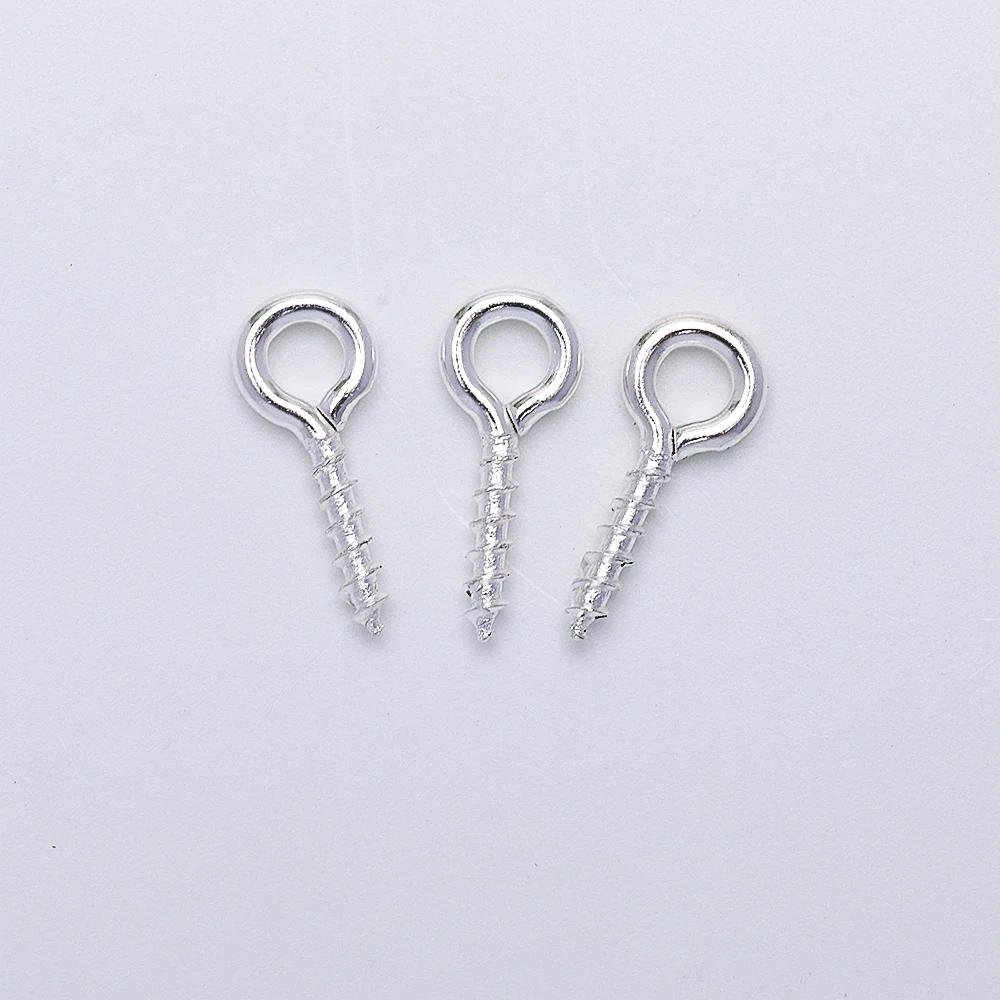 200pcs Mini Metal Screw Eye Pins Hooks Eyelets Threaded Pendants For DIY  Charm Jewelry Craft Making Findings Materials Supplies - AliExpress