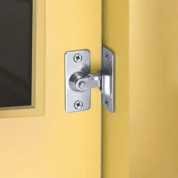 

Stainless Steel Right Angle Locking Latch Sliding Barn Door Lock for Door Window 11UA