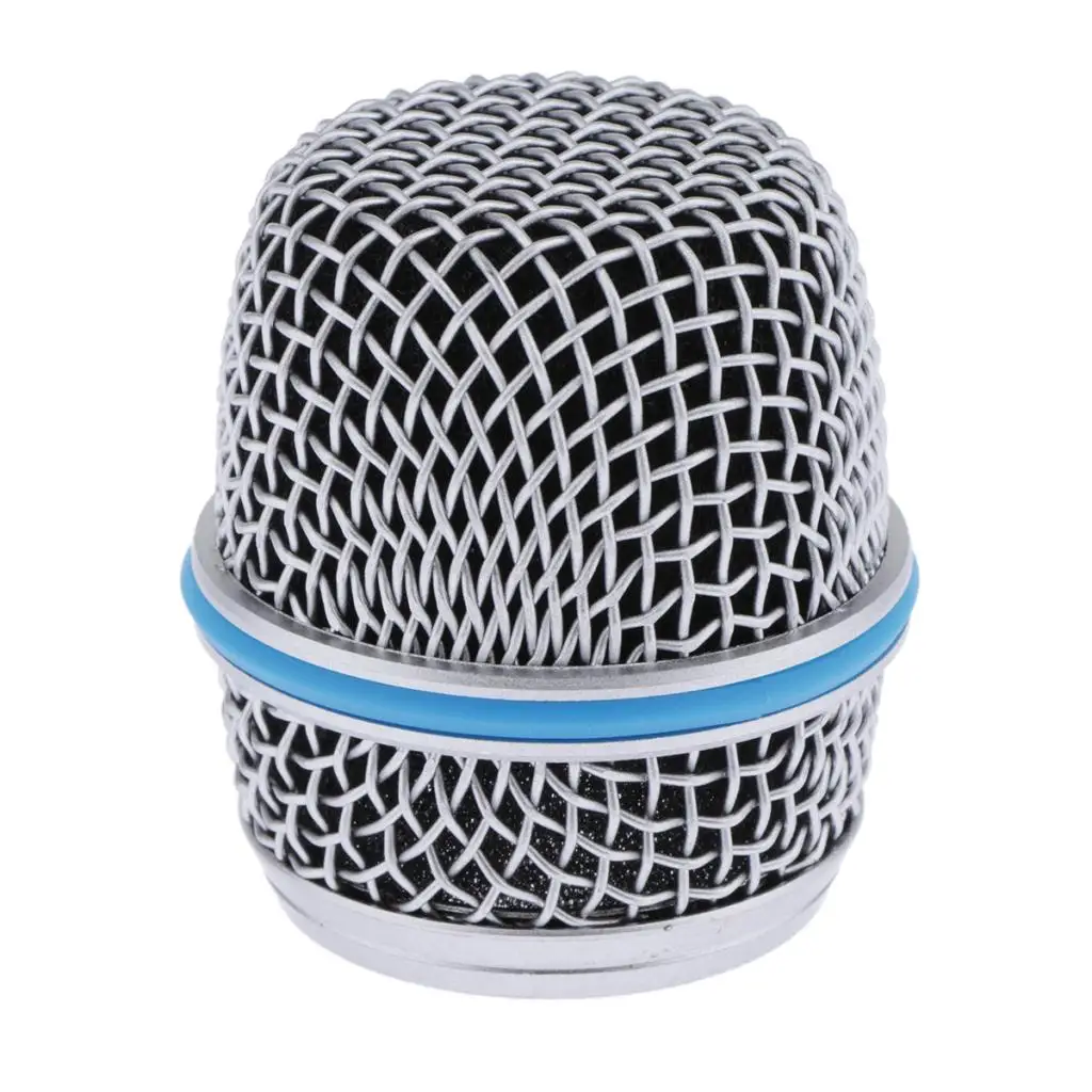 Blue Steel Replacement Mesh Microphone Grill Ball Head Cover Parts Accessory BETA 57A Fits Most Ball-shaped Dynamic Microphones