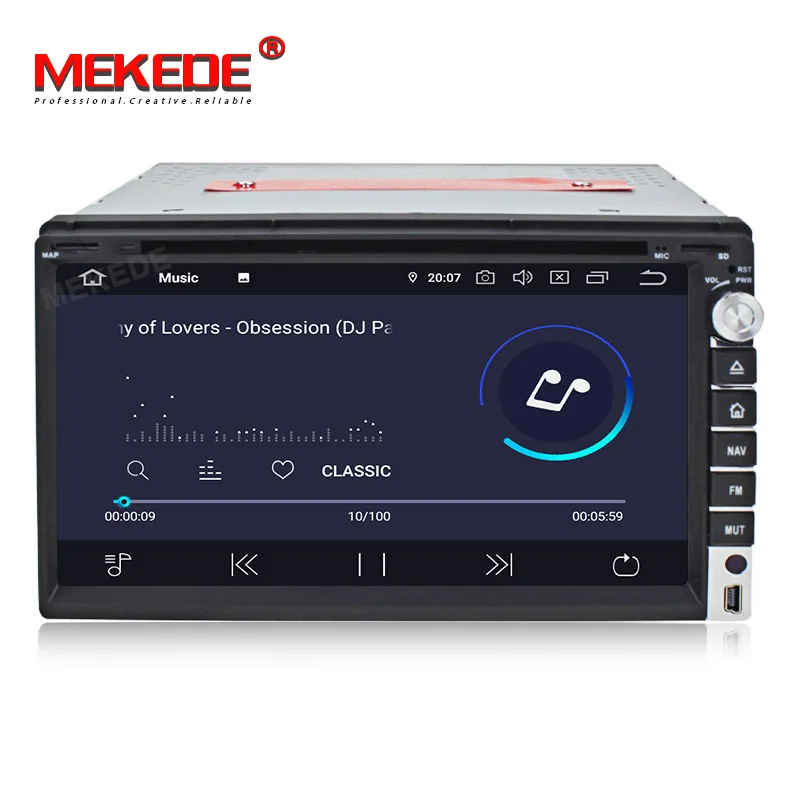 Best 7"Android 9.0 Car DVD Player  Universal Multimedia Player With Wifi  GPS Bluetooth Radio Stereo audio media 1