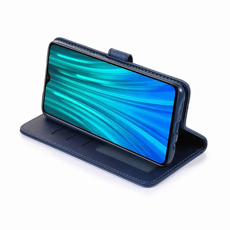 Чехол-кошелек для Xiaomi Redmi Note 8 Pro, кожаный чехол-книжка, чехол для телефона Redmi Note 8 T, роскошный защитный чехол коричневого цвета