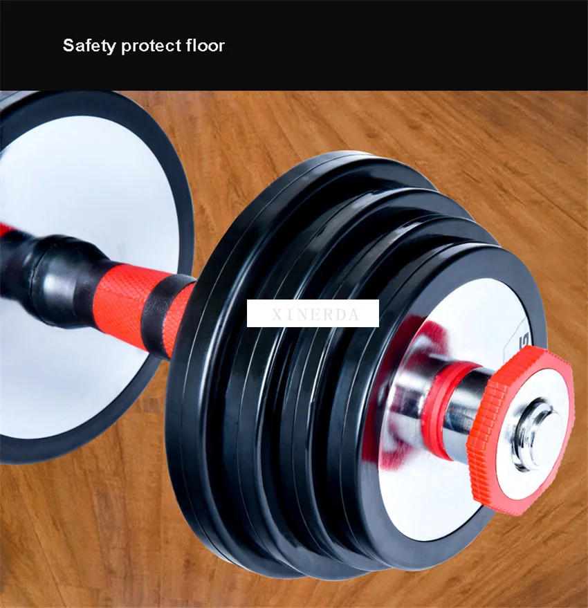 15kg Dumbbell Set With Bar Rod Solid Pure Steel Weight Lifting Set Home Gym Barbells Dumbbell Weight Lifting Sports Training