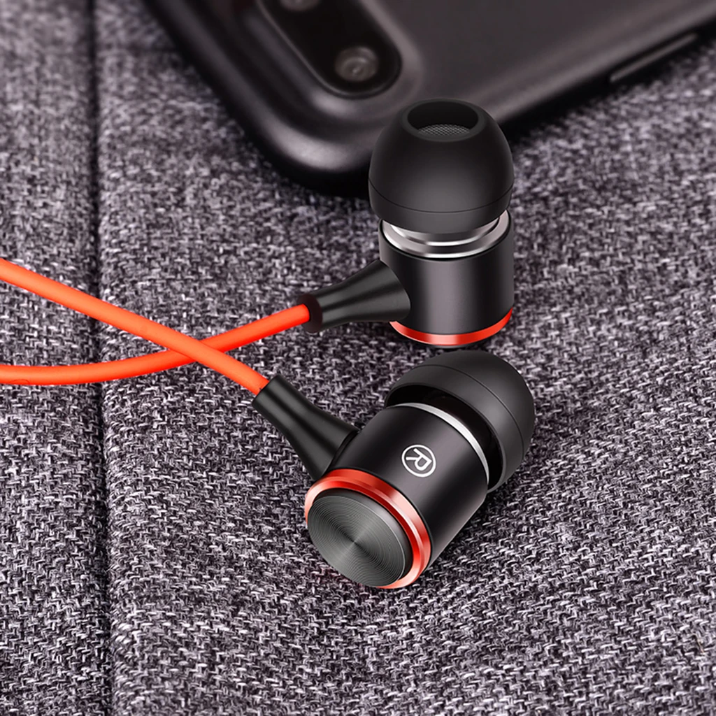 Ear Buds Wired Headset Microphone In-Ear Earphones Stereo Mic Earbuds Headsets Stereo Earphones, for Universal Android Phones