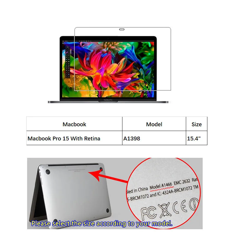 Pro 15 A1398 Премиум Закаленное стекло Защитная пленка для экрана для Macbook Pro 15 retina Touch Bar A1398 A1707 A1990 A1286 15,4" - Цвет: Pro 15 A1398