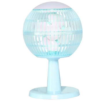 

Desk Fan Bluetooth Speaker Colorful Lamp Light Air Cooling Usb Rechargeable Adjustable Speed Portable Home Office Travel