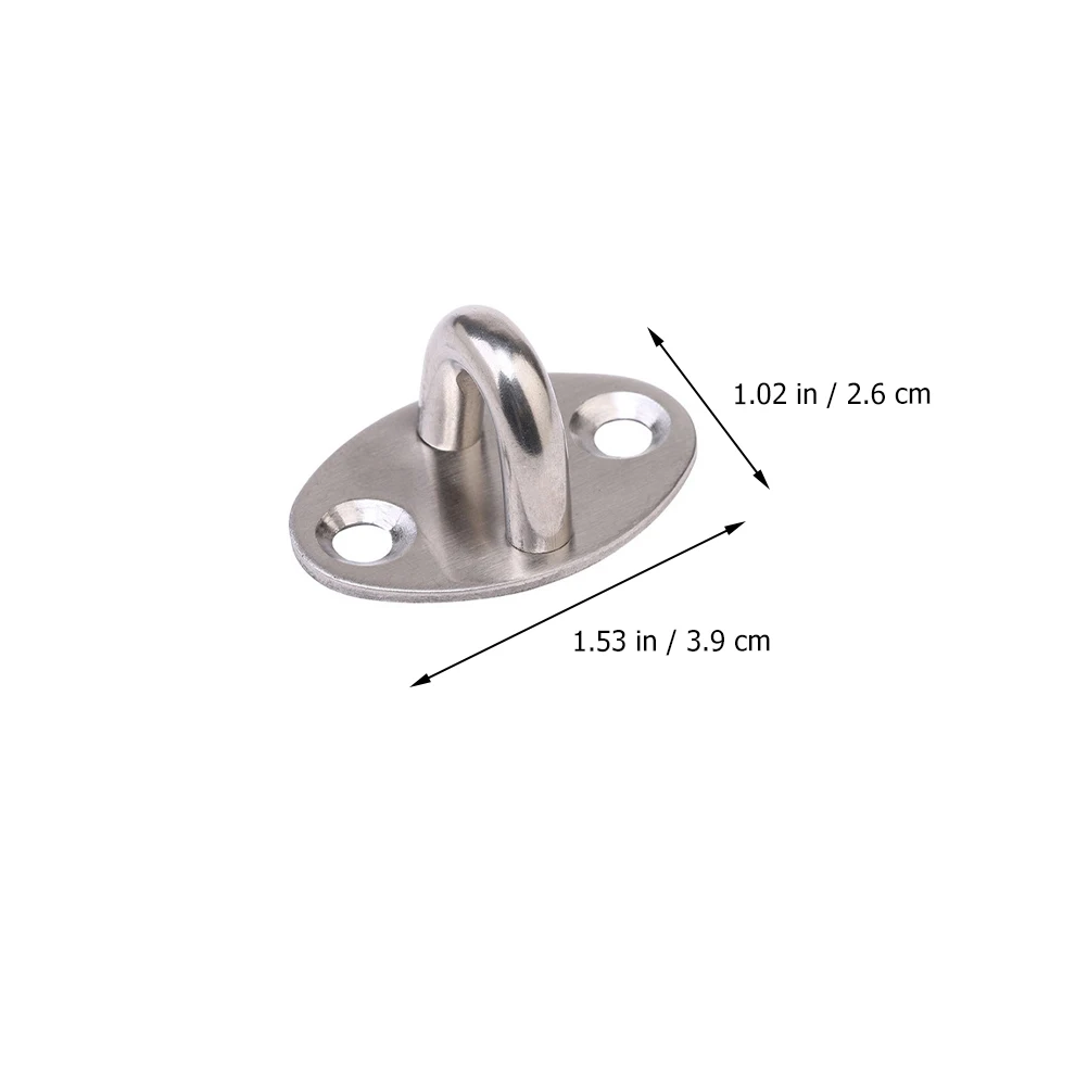 Hook Ceiling Swing Eye Plate U Ring Staple Boat Wall Mounted Holder Pad Suspension Brackets Marineloop Chair Hanging Kit wall mount hooks self adhesive hooks multi purpose hooks adhesive wall hook wall holder suction cup hook metal hook
