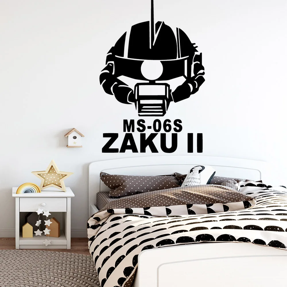 Роскошная Наклейка на стену zaku II виниловые обои декор для гостиной детской