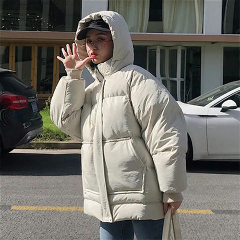 Новое Женское шифоновое свободное лоскутное платье с длинным рукавом хлопковое пальто женское зимнее пальто плотное большое размер пуховое хлопковое Стеганое пальто - Цвет: 3