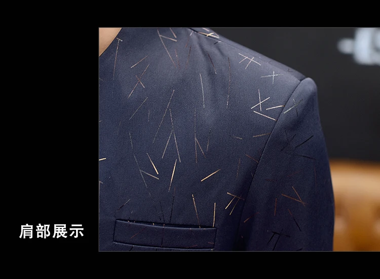 Fashion Men's Blazers Jacket Korean Style Boys Slim Fit One Button Top Coat Short Jackets Lapel B67