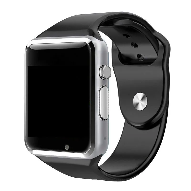 Silver Смарт часы A1 Bluetooth наручные часы Спорт Шагомер с SIM TF слот для карты камера SmartWatch для телефона Android PK DZ09 GT08 Y1 - Цвет: Silver