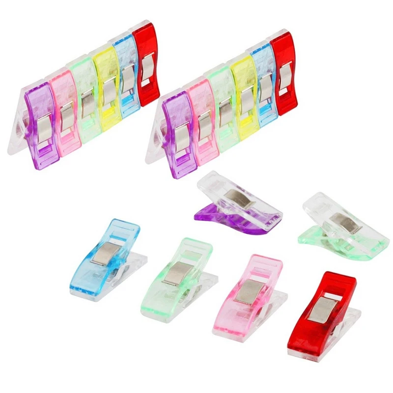 10pcs Multifunction Plastic Axe Power Clip Sewing Hem Positioning Fixing Buckle Binder Clip For Crafting Home Supplies