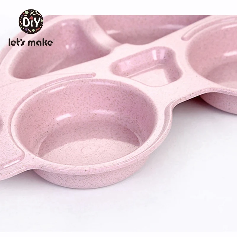 Let's Make Baby Bowl Children's Tableware Feeding Food Tableware Cartoon Car Kids Dish Dinnerware Anti-hot Training Dinner Plate