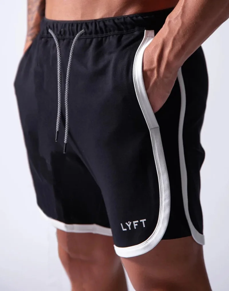

New Style Muscle Brother Shorts Men's Double Layer Lining Breathable Wicking Quick-Drying Shorts Sports Outdoor Gym Shorts