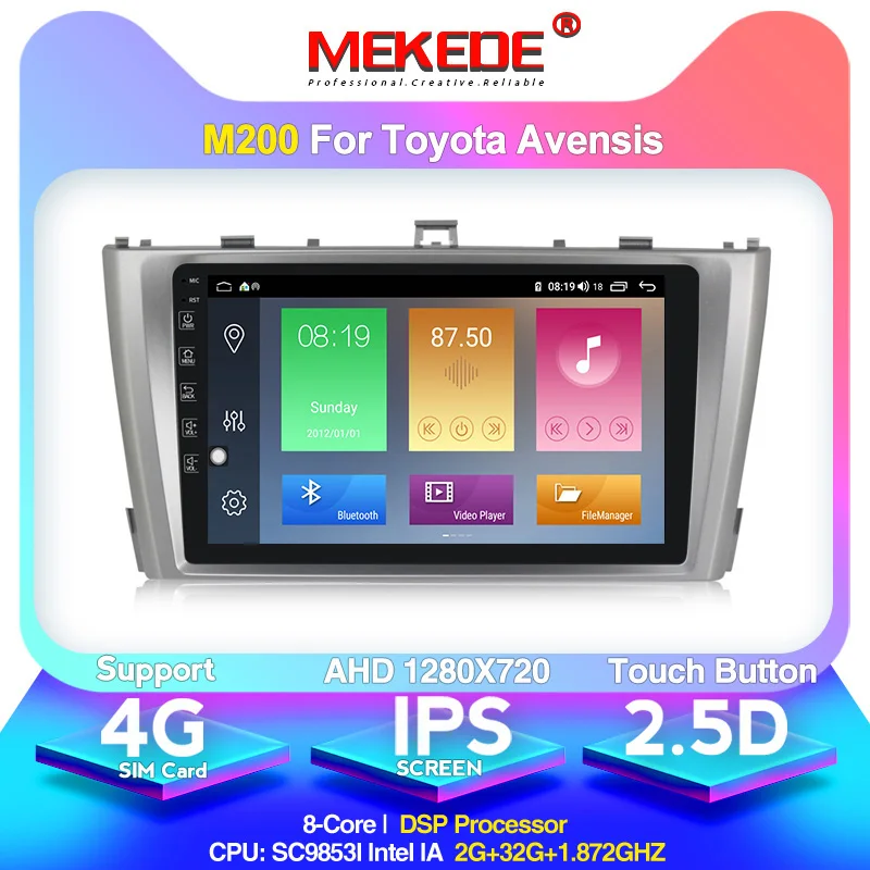 Android 10.0 arrival!Mekede Car Multimedia Player autoradio for Toyota T27 Avensis 2009-2014 with DSP carplay wifi BT gps radio Android 10.0 arrival!Mekede Car Multimedia Player autoradio for Toyota T27 Avensis 2009-2014 with DSP carplay wifi BT gps radio