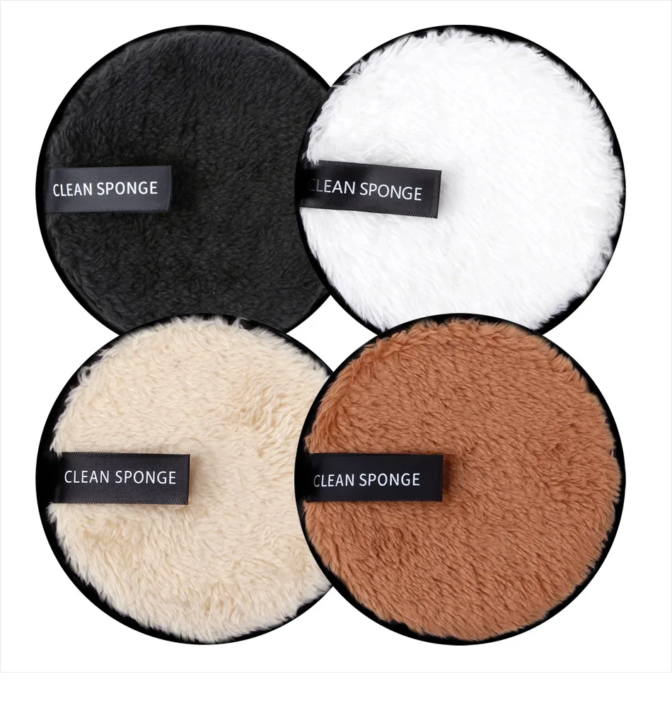 Description Picture 3 of item1pcs Reusable Cleansing Wipe Makeup Remover Cloth Make up Remover Towel Microfiber Reusable Make-up Disc Face Cosmetics Tool