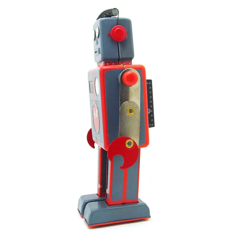 Tinplate ностальгическая заводная цепь Игрушка реквизит для фотосъемки робот модные игрушки коллекция для взрослых Jouet 40AG09