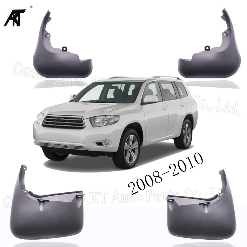 

Car Mud Flaps For Toyota Highlander Kluger 2008 2009 2010 Pre-facelift Mudflaps Splash Guards Mud Flap Mudguards Fender Set