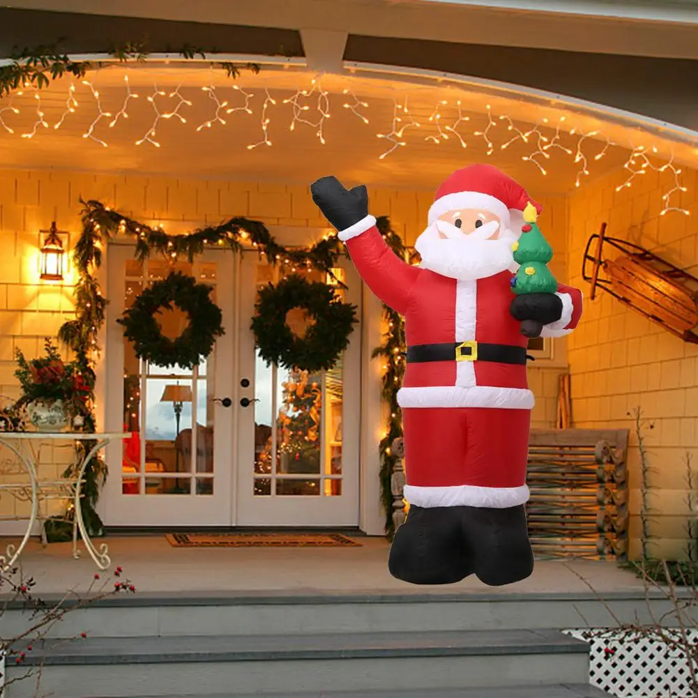 

2.4M Christmas Inflatable Santa Claus Model Garden Decoration Christmas Home Mall Decoration
