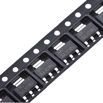 

50pcs/lot AMS1117-3.3V AMS1117 1117 SOT89 Power Regulator Chip Buck IC LDO Linear Regulator