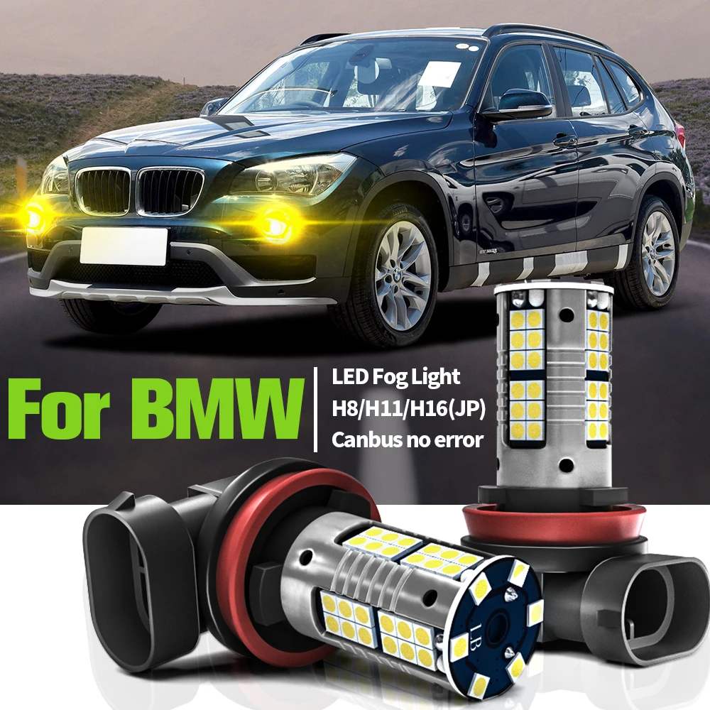 2 шт. светодиодсветильник Противотуманные фары без ошибок H8 для BMW X1 F48 2014-2018 X2 F39 X4