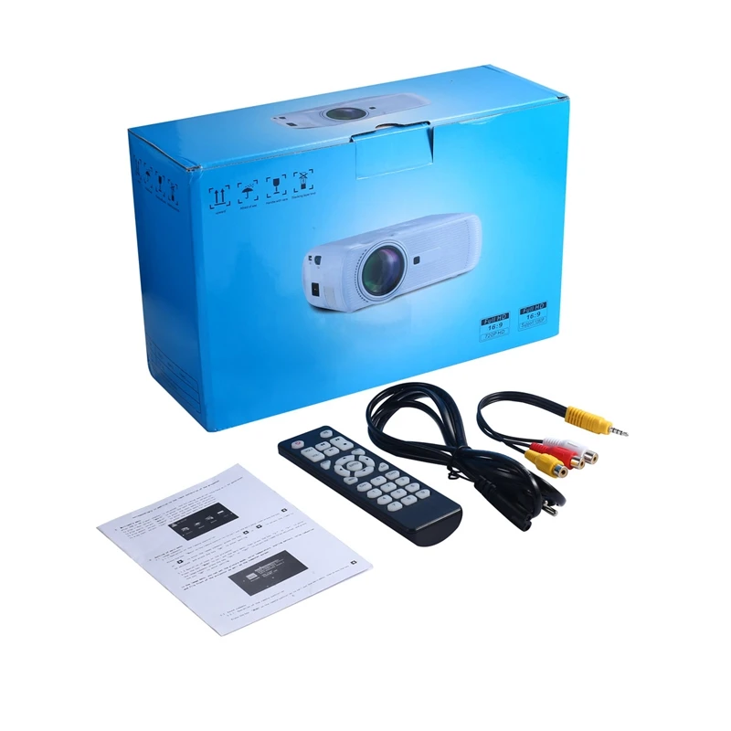 AAAE Top-Uhappy Bluetooth 4,0 1080P светодиодный минипроектор HD Поддержка для Android 6,0/HDMI/SD/tv/VGA