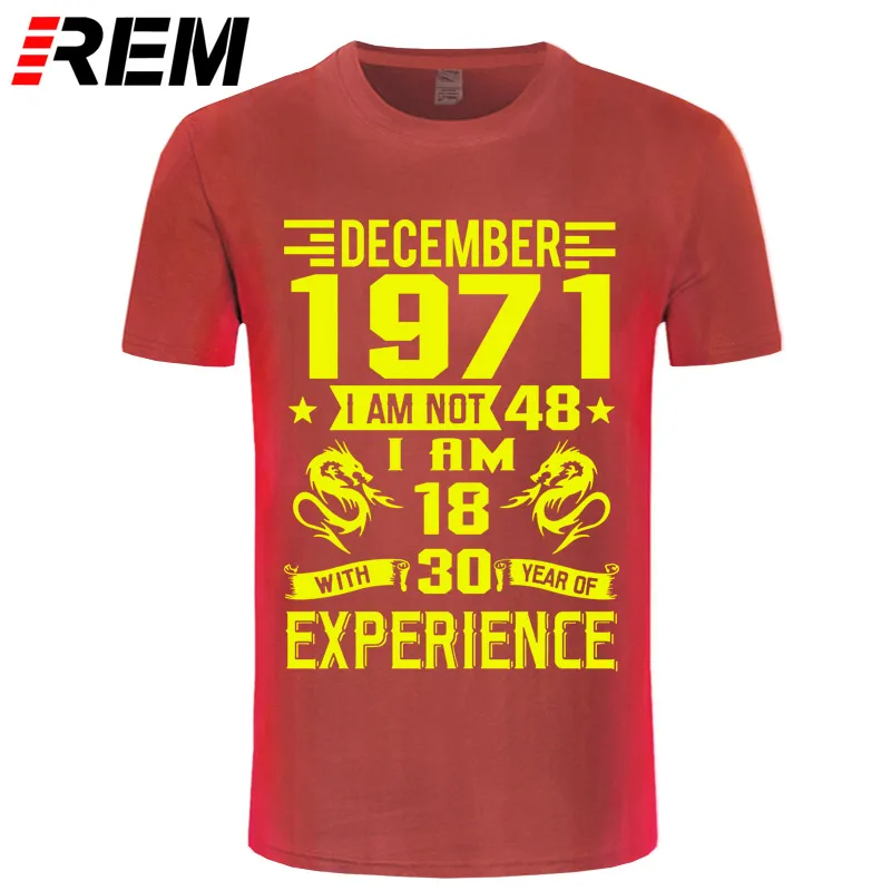 red yellow REM, новинка 1971 года, Мужская футболка с коротким рукавом, Повседневная модная футболка с принтом, 1971 - Цвет: red yellow