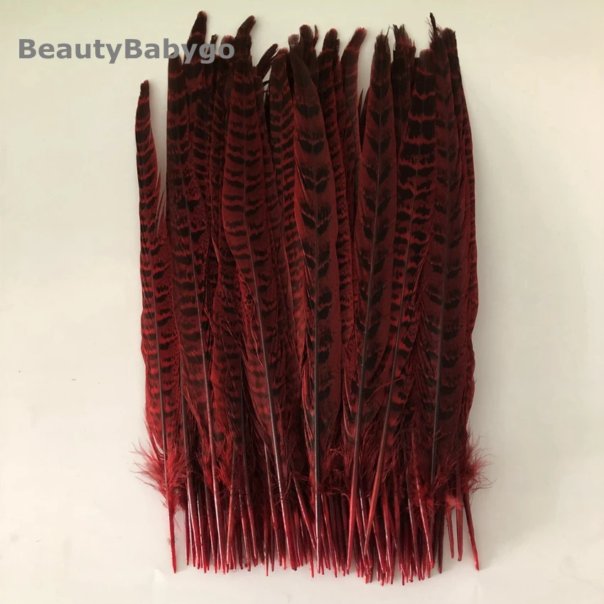 direct red 25-30 см 10-12 дюймов женские перья фазана - Цвет: direct red