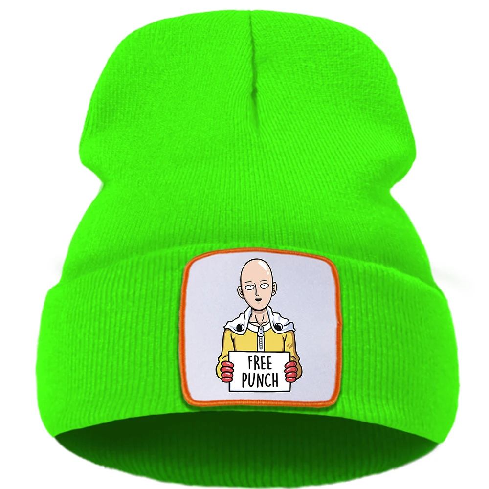 Outdoor Beanie Hats Free One Punch Man Ski Bonnet Cap