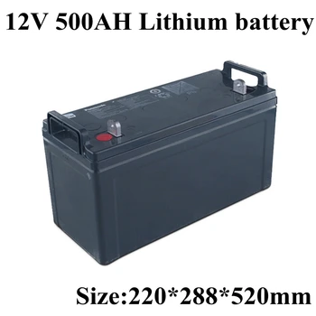 

Rechargeable 12V 500Ah 600Ah Lithium Li Ion Battery Pack with BMS for Emergency System Solar System Emergeny Storage+20A Charger