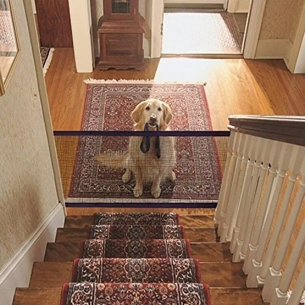 

New Foldable Cats Dogs Safety Protective Fence Pets Gate Mesh Isolation Net pet isolation net for home outdoor