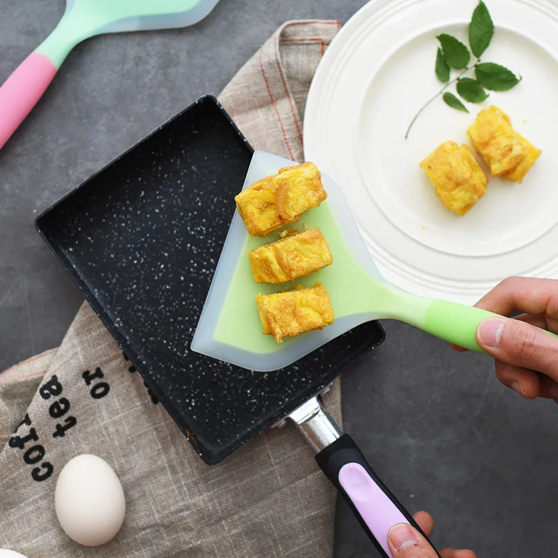 ICESTCHEF силиконовая лопаточка турнеры японская сковородка для омлета турнеры термостойкие Тернер Лопата чайник для завтрака