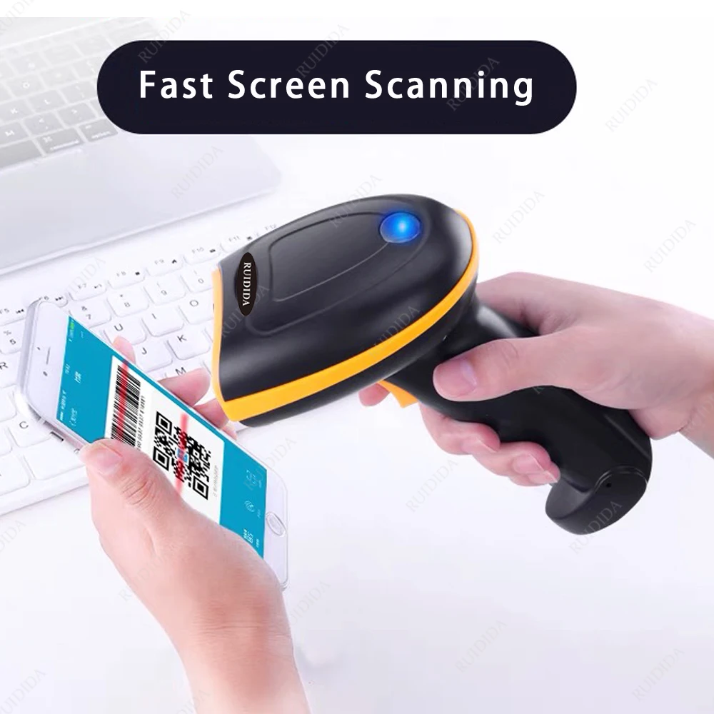 Barcode Scanner 2D Wired Bluetooth Handheld QR Code Reader Wireless for Supermarket Store