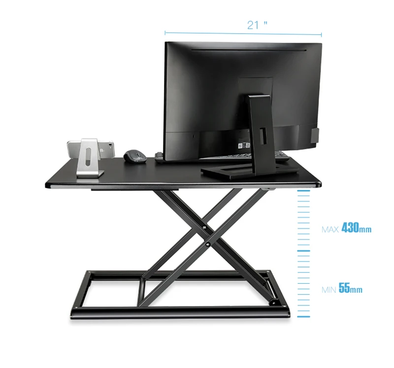 Hyvarwey ID-30 Aluminum Easy Up Height Adjust Sit Stand Desk Riser Foldable Laptop Desk Monitor Holder Stand With Keyboard Tray 12 Hyvarwey ID-30 Aluminum Easy Up Height Adjust Sit Stand Desk Riser Foldable Laptop Desk Monitor Holder Stand With Keyboard Tray 6