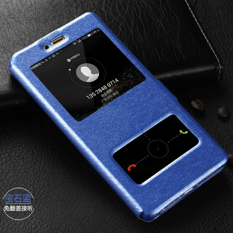 Blue 360 откидная крышка из искусственной кожи чехол для huawei Y9 Y7 Y5 Lite Y6 Prime Y3 ii держатель чехол для huawei P Smart Y6 - Цвет: Blue