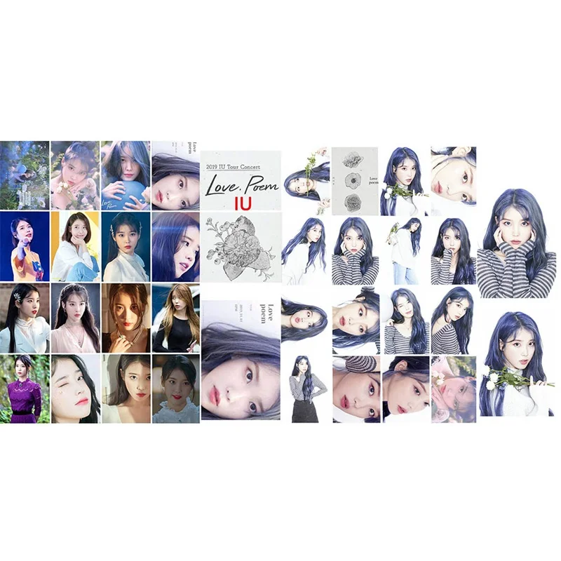 KPOP IU Lomo Card Lee Ji Eun новый альбом любовь поэма Самостоятельная бумажная Фотокарточка