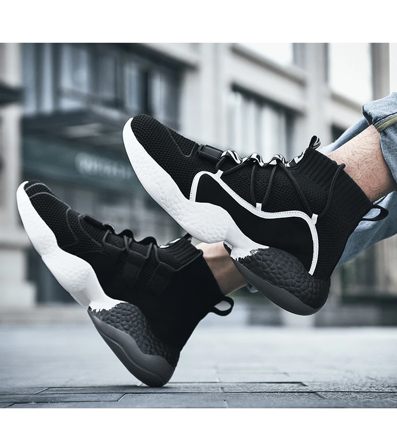 Мужские кроссовки; Мягкая Повседневная обувь; мужские носки; модная обувь размера плюс 45, 46, 47, 48; Tenis Masculino Adulto; высокие мужские ботинки на плоской подошве; сезон весна