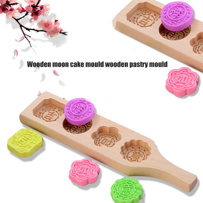 4 в форме цветка сетки экологические деревянные товары Маффин Mooncake чашки ручной работы мыло формы печенье MYDING