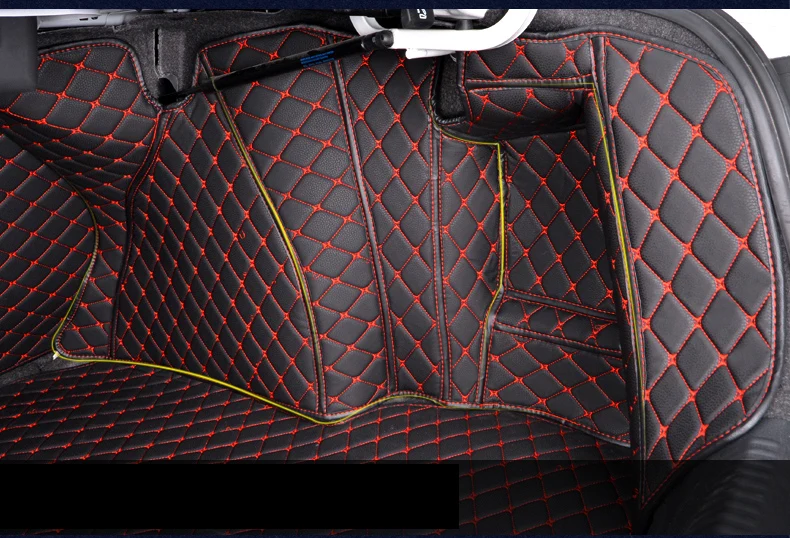Волокна кожи багажник автомобиля коврик для volkswagen sagitar vw jetta mk6 2012 2013 автомобильные аксессуары