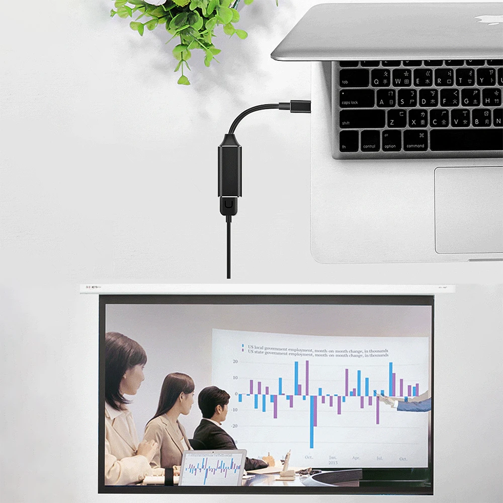 Тип C к HDMI адаптер конвертер USB 3,1 USB C к HDMI адаптер конвертер «Папа-мама» для ПК компьютер ТВ дисплей телефон
