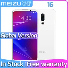 Глобальная версия Meizu 16, 6 ГБ ОЗУ, 128 Гб ПЗУ, 16X16 X Смартфон Snapdragon 710, четыре ядра, 6,0 дюйма, 2160x1080 P, полноэкранное зарядное устройство европейского стандарта