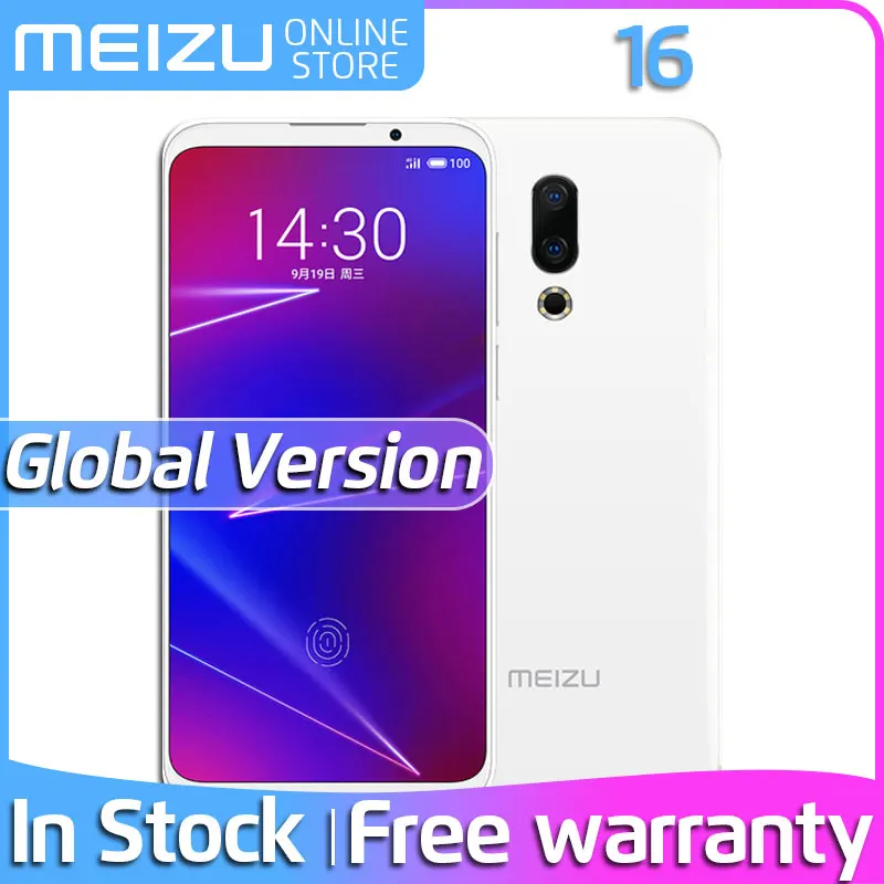 Глобальная версия смартфона Meizu 16 6 ГБ ОЗУ 128 Гб ПЗУ 16X X Восьмиядерный процессор